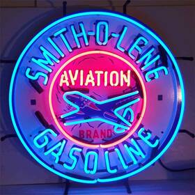 5gssmi Neonetics Smith-o-lene Aviation Gasoline Neon Sign 24 Width X Height
