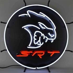 5hellc Neonetics Dodge Hellcat Srt Neon Sign 24 Width X Height 4 Depth