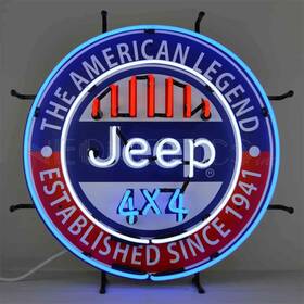 5jeepa Neonetics Jeep 4x4 The American Legend Neon Sign 24 Width X Height 4