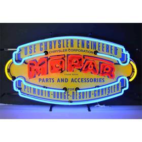 5mprvs Neonetics Mopar Vintage Shield Neon Sign 32 Width X 17 Height 4 Depth