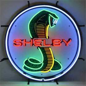 5shlbk Neonetics Shelby Cobra Neon Sign With Backing 24 Inch Width X Heigh