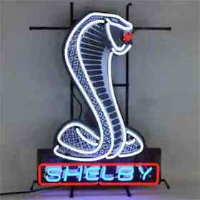 5shlby Neonetics Shelby Cobra Neon Sign With Backing 20 In. Width X 28 Heigh