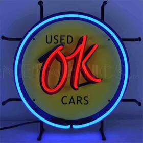 5smlok Neonetics Gm Ok Used Cars Junior Neon Sign 17 Width X Height 6 Depth