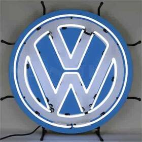 5vwsgn Neonetics Volkswagen Vw Round Neon Sign 24 Width X Height 4 Depth