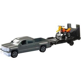 315-5141-k New Ray Toys Chevrolet Silverado Truck And Trailer With Ktm 1 43 Scale Replica