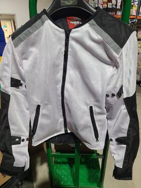 Noru 097261291667 Nrm 004 Whbk M Tabi Mesh Jacket White Black Medium