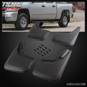 03rsa4501zbk Notesonboard 4pcs Mud Flaps Splash Guards Fender Mudguard Kit Fit For Silverado 2014-2018