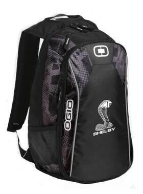 Sa-rio0201-blk Ogio Shelby Ftmarshallft Backpack - Ford Mustang Gt500 Super Snake Cobra Svt Svo