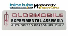 Inl14519 Oldsmobile Expermental Assembl Metal Sign 6x18 Cutlass 442 W-30 W-31 Hurst Olds