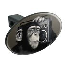 Oth.qqbcryanp.z001996 M Unbranded Chimp Monkey With Boombox Radio Oval Tow Trailer Hitch