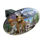 Oth.qqhowardr.z002190 M Unbranded Glacier National Park Montana Animals Oval Tow Trailer Hitch