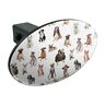 Oth.qqhowardr.z003722 M Unbranded Cool Dogs In Outfits Paw Print Pattern Oval Tow