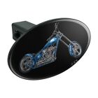 Oth.qqjqljp00.z001487 M Unbranded Chopper Motorcycle Blue Eagle Bike Oval Tow Trailer Hitch