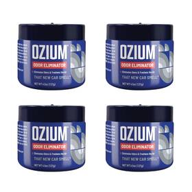A807042-4 Ozium Odor Eliminating Gel Pack Of 4 New Car Smell Ounce Homes Cars Offices