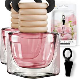Ffpe01 Perfa Car Air Fresheners For Women - Floral Fragrance Pack Of 2 Long Lasting Clear