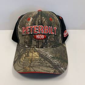 1405316 Peterbilt Motors Camo Front Sandwich Cap Trucker Hat Camouflage Realtree Pb