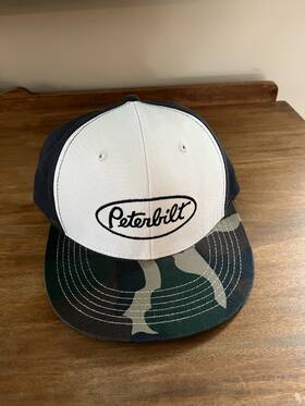 1433237 Peterbilt Trucks Camouflage Flat Bill Snapback Hat/cap