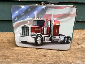 1437075 Peterbilt Motors Trucks School Vintage Kids Retro Metal Lunch Box