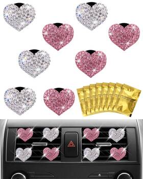 Pgrode 797427722898 8pcs Car Air Vent Clips With 1 Count Pack Of 12 Red And White