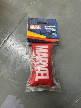 005358r01 Plasticolor Marvel Logo Sachet Style Vehicle Air Freshener #005358r01