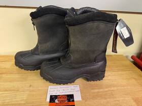 285260510 Polaris Snowmobile Boots Front Zip - Black Mens Size 10 Part # New