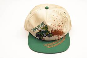 Aq023-5 Polaris New Oem Vintage Canvas Green Atv Snapback Baseball Cap Nos