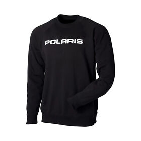 286248812 Polaris New Oem 2x-l Black Mens Form-fitting Crew Sweatshirt