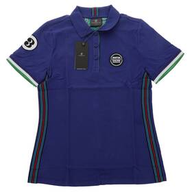 Wap-921-00m-0l-mrh Porsche Genuine Martini Racing Collection Womens Blue Polo