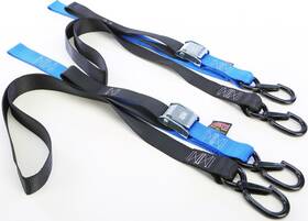 29623-s Powertye 1 1/2 Inch Cam-buckle With Safety Latch Hook And Soft-tye Black/blue #29623-s