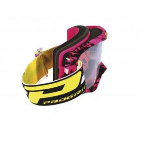 3450-16fl Progrip Goggles - 3450 Fluorescent Fushia/blk