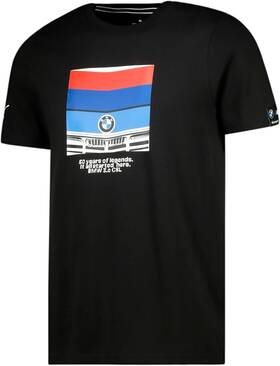 53587801 Puma Mens Standard Bmw M Motorsport Graphic Tee Xx-large Black 10.0