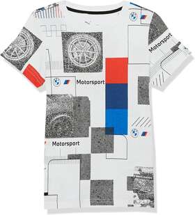 62125702 Puma Kidsft Bmw M Motorsport Tee Small White