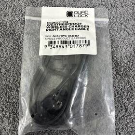 1118136 Quad Lock Right Angled Waterproof Cable For Wireless Charger