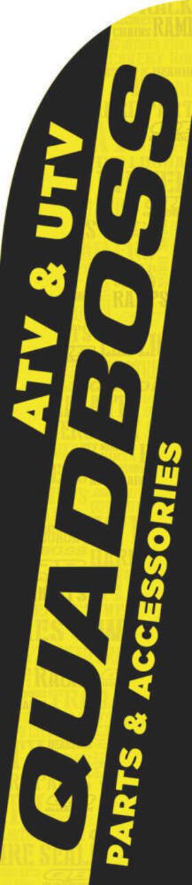 Qbs155631 Quadboss 155631 Sail Flag 11 Qb Blk