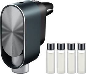 Qzd 607714114247 Smart Car Air Freshener Diffuser - Rechargeable With 3 Grey