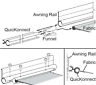 R001792-240 R001792240 Carefree Rv Awning Rail Adapter