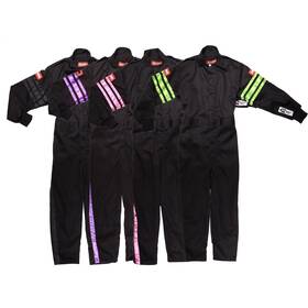 1950791rqp Racequip Youth 1 Piece Racing Suit Black/green Xsm