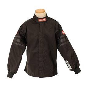 1969991rqp Racequip Youth Racing Suit Jacket Sfi-1 Black Xsm