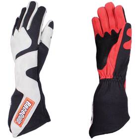 358605rqp Racequip 358 Series Gauntlet Race Gloves Gray Large