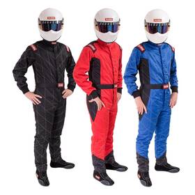 91609089rqp Racequip 1-piece 9160 Chevron-5 Fire Suit Black 3xl