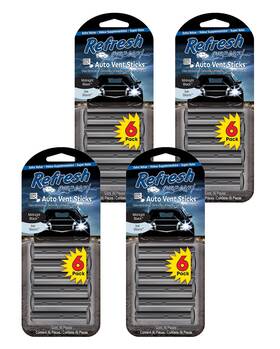 89432 Refresh Your Car Vent Stick Midnight Black/ice 1 Count Pack Of 24