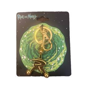 Cncorkc01 Rick And Morty Collectibles Council Of Ricks Emblem Keychain One Size Gold