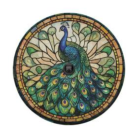 Mchz2365 Roadguard Covers Peacock Mosaic Spare Tire Cover With Backup Camera Hole Option
