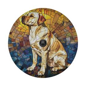 Mchz2370 Roadguard Covers Mosaic Golden Labrador Spare Tire Cover With Backup Camera Hole Option