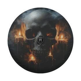 Mchz2418 Roadguard Covers Dark Macabre Skull Tire Cover With Backup Camera Hole Option