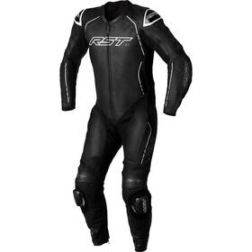 Cl77-102987whi-50 Rst S1 One-piece Leather Suit - Black/black Xxx-large 102987whi-50
