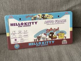 42510 Sanrio Hello Kitty License Plate Frame Car Truck Suv Universal Fit Brand New