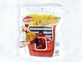 Saucemoto 649906986997 New Red Dip Clip In-car Sauce Holder For Dipping Sauces And Ketchup