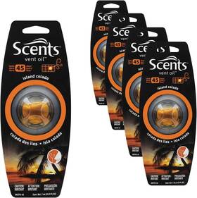 Vntfr-44 Scents Automotive Vent Fresh Air Freshener Island Colada 7ml 4 Count