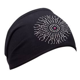 Dz02-s25 Schampa Technical Wear 14-1279 New Mini Doo-z Headband Silver Sun With Red Center Motorcylce